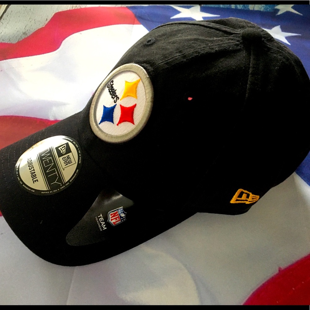 Steelers cap. Baseball cap. Steelers NFL team cap.